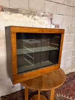 Vintage Vitrinekastje met Glazen Deurtjes, Ophalen, Minder dan 50 cm, Gebruikt, Glas
