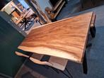 Prachtige eettafel boomstam blad suar hout 180 cm, Industrieel suar interieur, Info@industrieel-suar-interieur.nl, Industrieel modern
