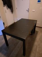 Zwarte Uitschuifbare Eettafel 140/220x90cm, Ophalen