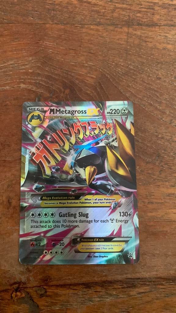 M metagross ex xy35, Ophalen of Verzenden, Zo goed als nieuw, Losse kaart, Foil