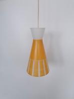 vintage diabolo vormige glazen hanglamp fifties/sixties izgs, Antiek en Kunst, Ophalen of Verzenden