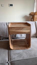 Sklum nachtkastje Berigem Rustiek Acaciahout, Ophalen, Minder dan 50 cm, Nieuw, Minder dan 100 cm