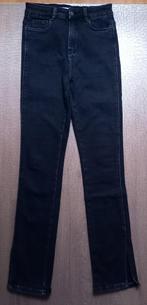 ZGAN!!  Zwarte Redial straight jeans met split maat 36, Redial, Zwart, Ophalen of Verzenden, Zo goed als nieuw
