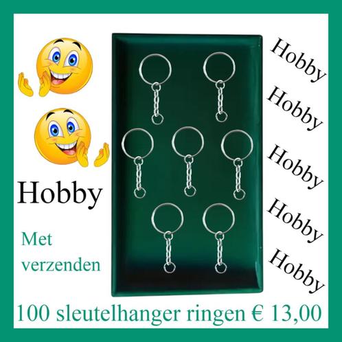 Hobbyist * Partij handel 100 zgan sleutelhanger ringen *, Hobby en Vrije tijd, Kralen en Sieraden maken, Zo goed als nieuw, Overige typen