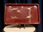 Vintage Japans Maki-e lakwerk dienblad zwaluwen, Huis en Inrichting, Woonaccessoires | Dienbladen, Ophalen of Verzenden, Zo goed als nieuw