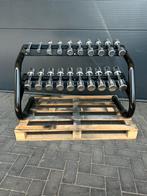 Technogym chrome dumbellsetje 1kg-10kg gewichten fitness, Ophalen, Zo goed als nieuw, Dumbbell