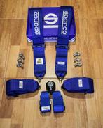 Sparco 6-punts gordel H-3 FIA - Blauw zwart rood, Ophalen of Verzenden