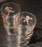 Vier drinkglazen Suske en Wiske, Ophalen, Zo goed als nieuw, Frisdrankglas