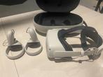 Oculus quest 2 128 gb travel case en elite strap, VR-bril, Ophalen of Verzenden, Zo goed als nieuw, Overige platformen
