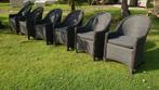 Set van 6 mooie wicker tuinstoelen, Ophalen, Gebruikt, Aluminium