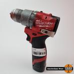 Milwaukee M12 FDD2 Accu Boormachine | Incl 2.0Ah Accu, Doe-het-zelf en Verbouw, Gereedschap | Boormachines, Gebruikt