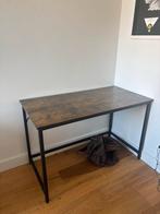 Houten Bureau met Stalen Poten, Ophalen, Gebruikt, Bureau