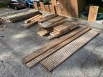 Azobe Vlonderplanken - Hardhout reststukken, Doe-het-zelf en Verbouw, Gebruikt, 25 tot 50 mm, Plank, Ophalen