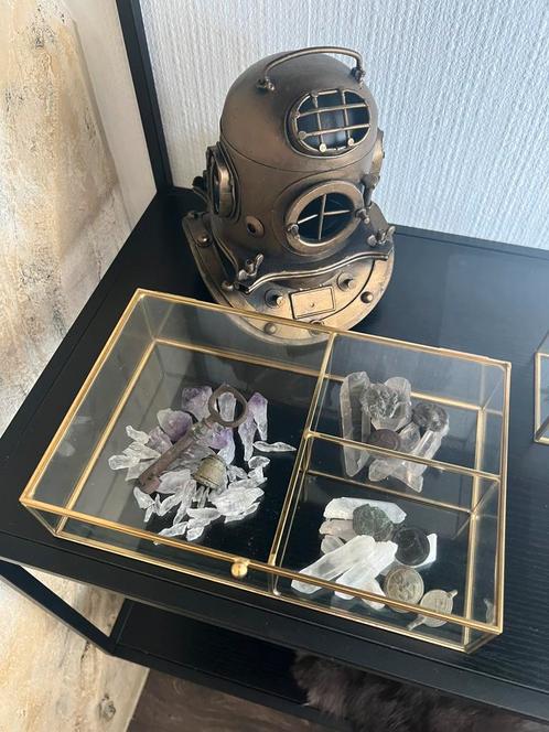 Prachtig Nieuw Display Gevuld Met Kristal En Bodemvondsten, Huis en Inrichting, Woonaccessoires | Overige, Nieuw, Ophalen of Verzenden