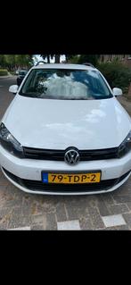 Volkswagen Golf 1.6 TDI 77KW Variant DSG 2012 Wit, Auto's, Zwart, 4 cilinders, Origineel Nederlands, Stationwagon