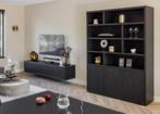Buffetkast Barcelona Zwart Goossens, Huis en Inrichting, 200 cm of meer, 75 cm of meer, 150 tot 200 cm, Ophalen of Verzenden