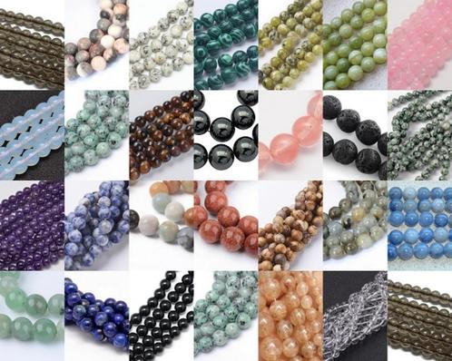 Vanaf € 0,95 Snoeren kralen halfedelsteen en natuursteen, Hobby en Vrije tijd, Kralen en Sieraden maken, Nieuw, Kraal, Ophalen of Verzenden