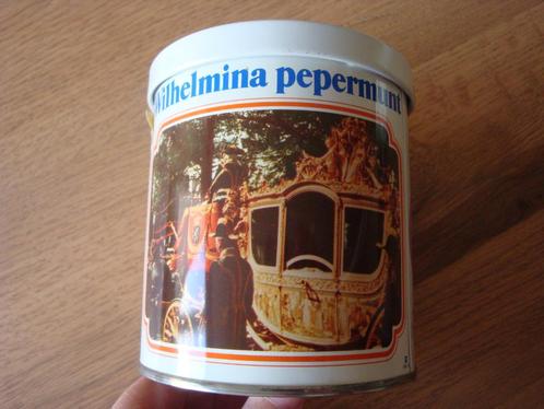 Vintage blik Wilhelmina pepermunt van Fortuin, Verzamelen, Blikken, Zo goed als nieuw, Overige, Overige merken, Ophalen of Verzenden