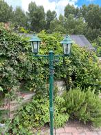 Lantaarnpaal dubbel, Tuin en Terras, Ophalen, Zo goed als nieuw, IJzer, Staande lamp