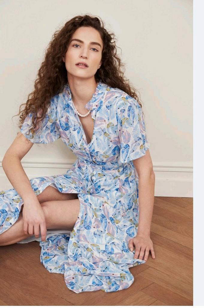 Fabienne Chapot Mia Indy jurk maat 38 *nieuw *, Kleding | Dames, Jurken, Nieuw, Maat 38/40 (M), Blauw, Onder de knie, Ophalen of Verzenden