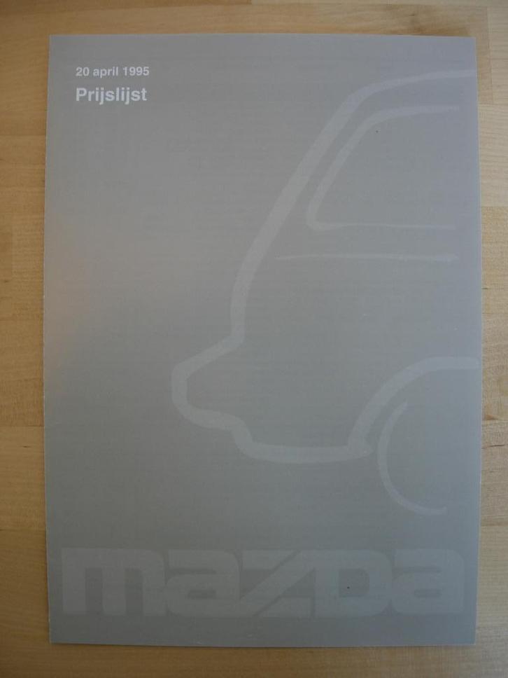 Mazda E2000 E2200 Prijslijst Brochure 1995 – Bestelwagen, Boeken, Auto's | Folders en Tijdschriften, Zo goed als nieuw, Mazda