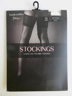 Hunkemoller zwarte stocking met kant 15 denier maat S/M, Hunkemöller, Verzenden, Zwart, Overige typen
