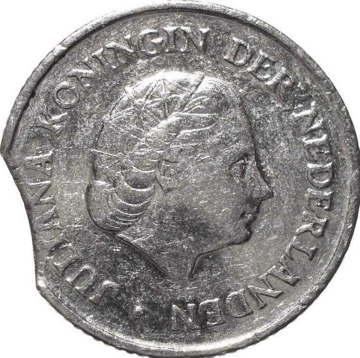 Nederland 25 cent 1971 (misslag), Postzegels en Munten, Munten | Nederland, Losse munt, 25 cent, Koningin Juliana, Ophalen of Verzenden