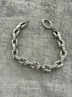 Prachtige stevige Fossil armband staal, Ophalen of Verzenden, Zo goed als nieuw, Zilver, Staal
