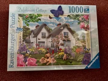 NIEUW Ravensburger Delphinium Cottage puzzel beschikbaar voor biedingen