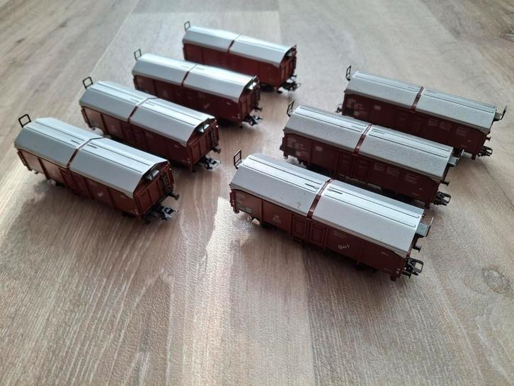 Marklïn HO 4619 schuifdak wagons DB, Hobby en Vrije tijd, Modeltreinen | H0, Gebruikt, Wagon, Wisselstroom, Märklin, Ophalen of Verzenden