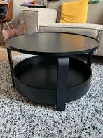 Zwarte IKEA Borgeby Salontafel - 70cm, Gebruikt, Rond, 50 tot 100 cm, Minder dan 50 cm