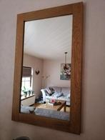 2 grote spiegels met houten rand 90x55cm, Minder dan 100 cm, Rechthoekig, Zo goed als nieuw, 50 tot 75 cm
