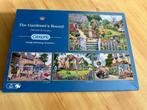 Gibsons 4x500 stukjes - The Gardener's round -, Ophalen of Verzenden, Meer dan 1500 stukjes, Gebruikt, Legpuzzel