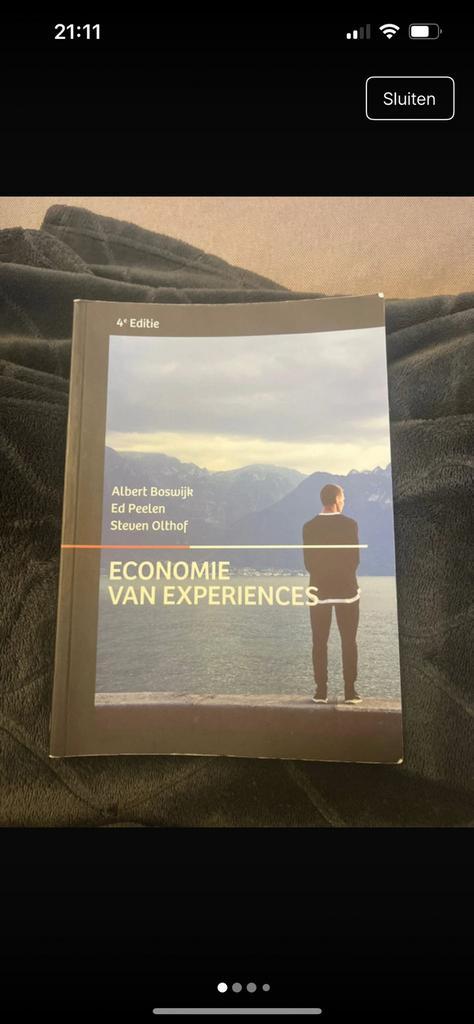 Albert Boswijk - Economie van experiences, Boeken, Schoolboeken, Zo goed als nieuw, Nederlands, Overige niveaus, Ophalen of Verzenden