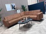 ZGAN Moderne PRONTO ARDANTE Hoekbank - Cognac - 265x235, Huis en Inrichting, Banken | Bankstellen, Ophalen, 250 tot 300 cm, -