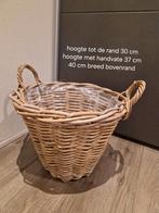 rieten planten mand / plantenbak, Tuin en Terras, Bloembakken en Plantenbakken, Ophalen of Verzenden, Nieuw, Rond, Minder dan 30 cm