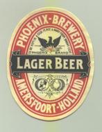 PHOENIX etiket - lager beer nr. 27572, Ophalen of Verzenden, Nieuw, Overige typen, Overige merken