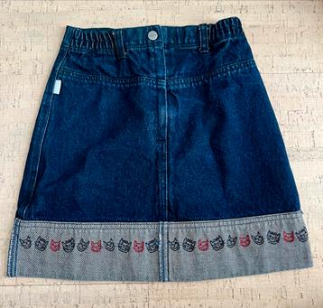 Esprit jeans rok / spijkerrok - maat 140 - kattenpatroon beschikbaar voor biedingen