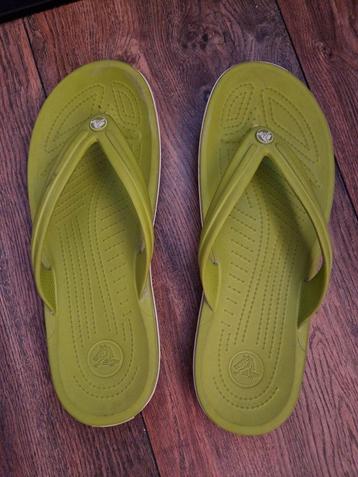 CrocsCROCBAND FLIP UNISEX - Teenslippers (Groen) beschikbaar voor biedingen