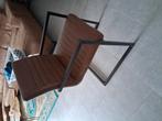 Industriele stoelen 6 x, Ophalen, Overige materialen, Bruin, Zo goed als nieuw