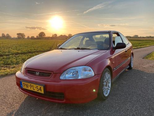 Honda Civic 1.6 I Coupe V-tec SRS 1996 Rood, Auto's, Honda, Particulier, Civic, Benzine, Coupé, Handgeschakeld, Origineel Nederlands