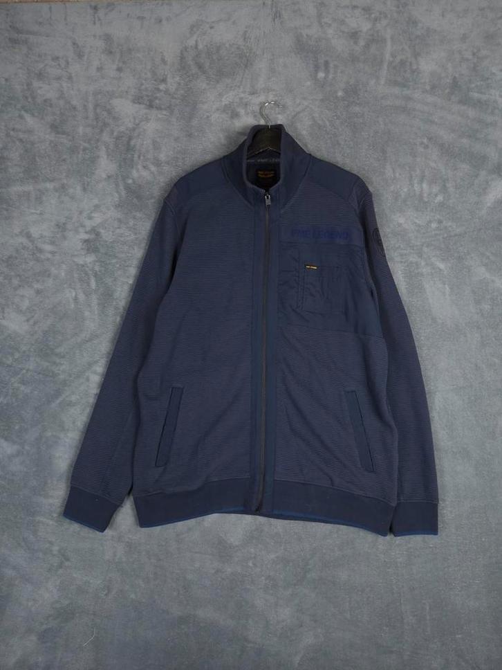 PME Legend Vest Trui XXL Donkerblauw Rits Pall Mall, Kleding | Heren, Truien en Vesten, Zo goed als nieuw, Overige maten, Blauw