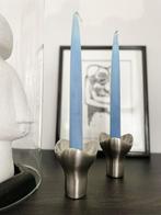 Georg Jensen Henning Denmark design Bloom kandelaren set, Ophalen of Verzenden, Zo goed als nieuw, Metaal, Minder dan 25 cm