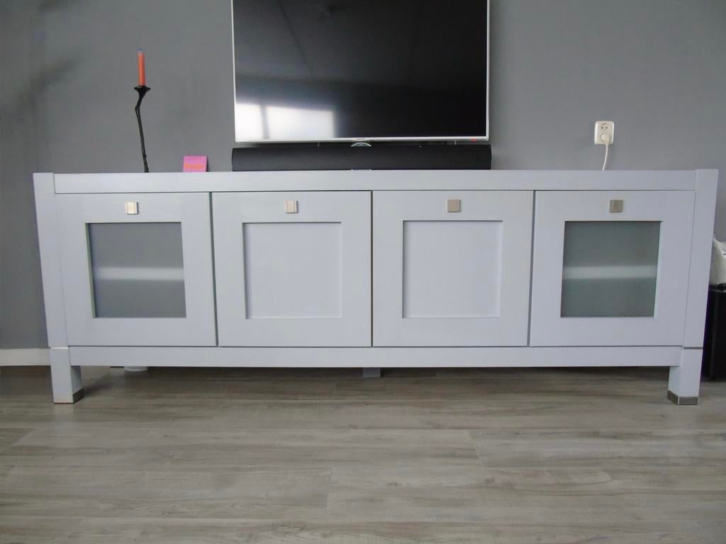 Geverfd eiken dressoir €75, Ophalen, Gebruikt, Eikenhout, 200 cm of meer