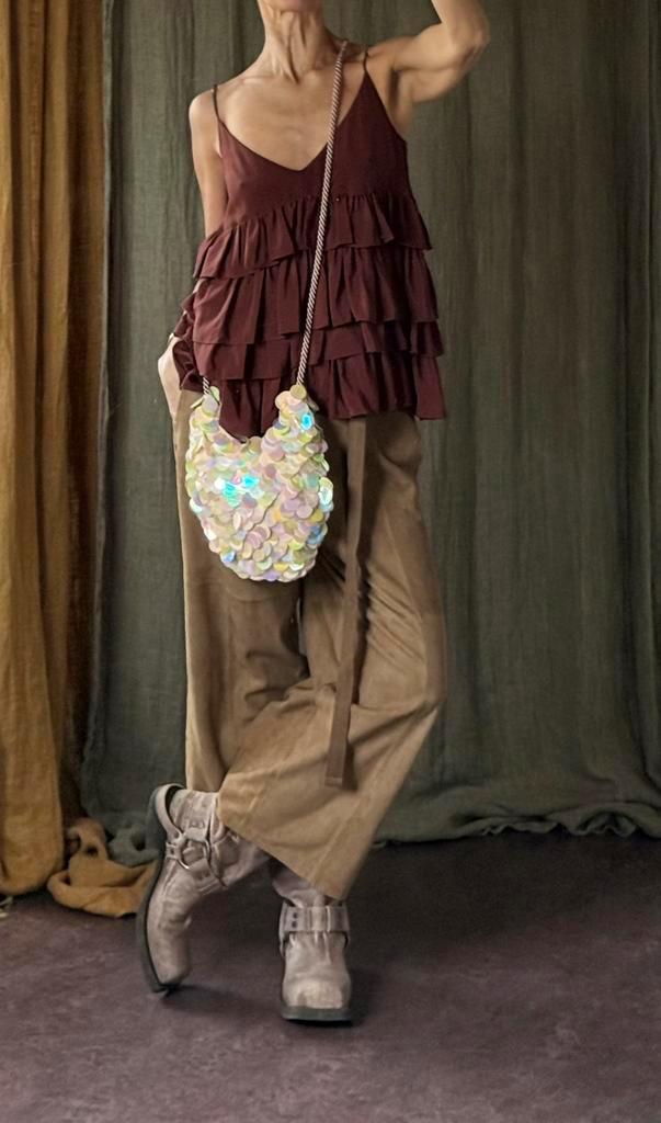 Mooie top zijde gevoerd rochas vib designer 36/38, Kleding | Dames, Gelegenheidskleding, Zo goed als nieuw, Overige typen, Maat 36 (S)