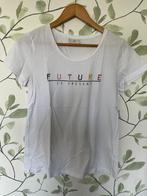 Kaffe wit t-shirt 'Future is present' small 36, Kaffe, Wit, Ophalen of Verzenden, Zo goed als nieuw