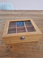 Bredemeijer 6 vaks theedoos, Minder dan 50 cm, Glas, Minder dan 50 cm, Ophalen of Verzenden