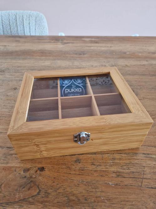 Bredemeijer 6 vaks theedoos, Huis en Inrichting, Woonaccessoires | Kisten, Minder dan 50 cm, Minder dan 50 cm, Minder dan 50 cm