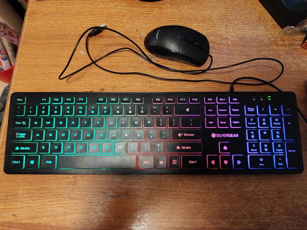 Toetsenbord en Muis Set - Silvergear, Gebruikt, Silvergear, Ophalen of Verzenden, Qwerty