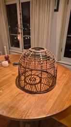 Rotan Lampenkap - bamboe, Huis en Inrichting, Lampen | Lampenkappen, Ophalen of Verzenden, Zo goed als nieuw, Rond
